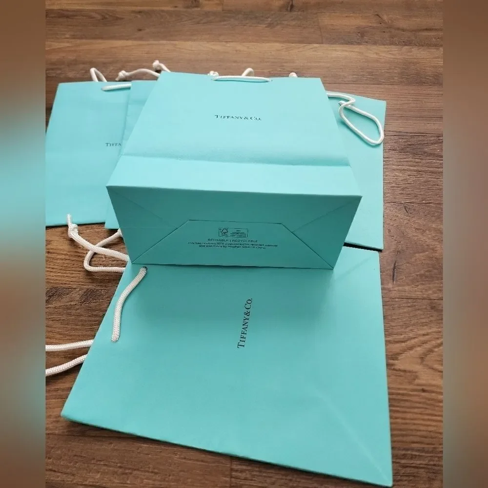 Tiffany & Co. Gift Bags Bundle of 5 Size 8x10